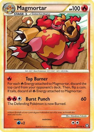 Magmortar Triumphant - Rare Triumphant Pokemon Single Squirtle Squad Card Shop.