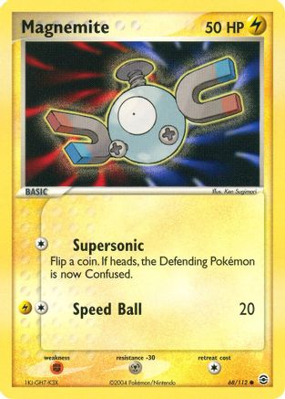Magnemite 068 FireRed & LeafGreen - Common FireRed & LeafGreen Pokemon Single Squirtle Squad Card Shop.
