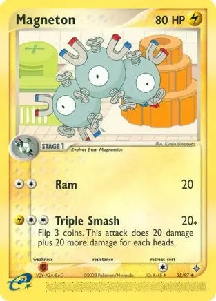 Magneton 035/97 - Reverse Holofoil Dragon - Uncommon