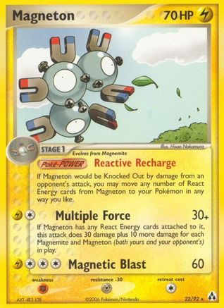 Magneton - Reverse Holofoil Legend Maker - Rare Legend Maker Pokemon Single Squirtle Squad Card Shop.