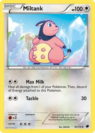 Miltank 093 - Reverse Holofoil Plasma Freeze - Uncommon