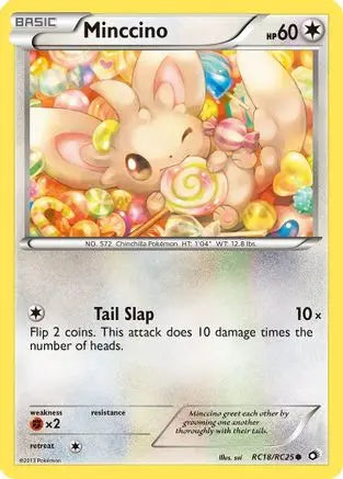 Minccino RC18 - Holofoil Legendary Treasures Radiant Collection - Common Legendary Treasures: Radiant Collection Pokemon Single Squirtle Squad Card Shop.