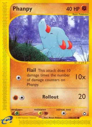 Phanpy/147 - Reverse Holofoil Aquapolis - Common