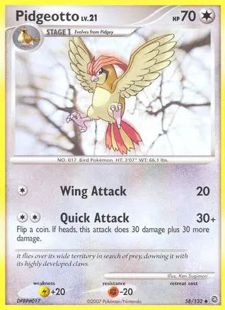Pidgeotto Secret Wonders - Uncommon