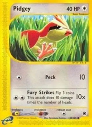 Pidgey - Reverse Holofoil Expedition - Common