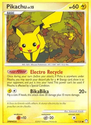 Pikachu 094 Mysterious Treasures - Common