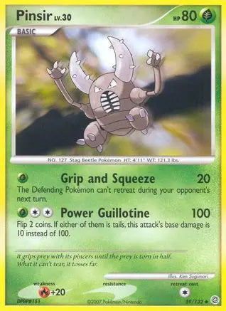 Pinsir - Reverse Holofoil Secret Wonders - Uncommon