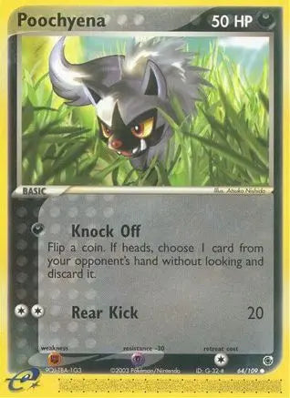 Poochyena 064/109 - Reverse Holofoil Ruby and Sapphire - Common
