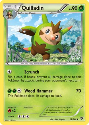 Quilladin 013 - Reverse Holofoil XY Base Set - Uncommon XY Base Set Pokemon Single Squirtle Squad Card Shop.