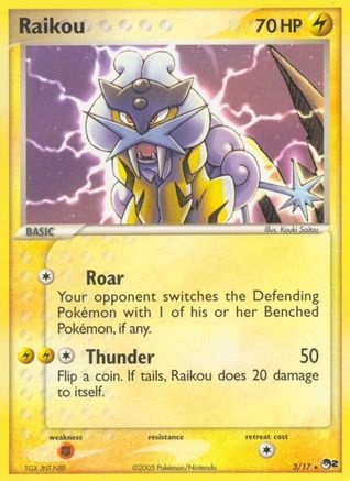 Raikou/017 - Holofoil POP Series 2 - Rare POP Series 2 Pokemon Single Squirtle Squad Card Shop.
