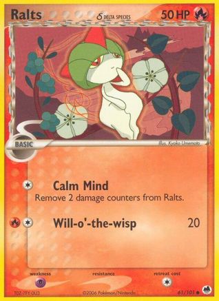 Ralts (Delta Species) 061 Dragon Frontiers - Common Dragon Frontiers Pokemon Single Squirtle Squad Card Shop.