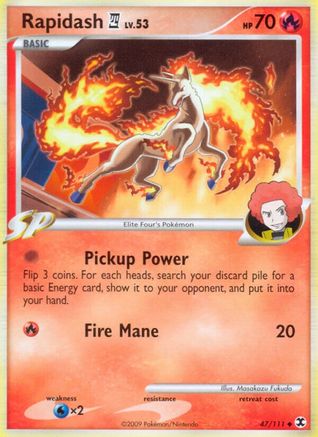 Rapidash E4 - Reverse Holofoil Rising Rivals - Uncommon Rising Rivals Pokemon Single Squirtle Squad Card Shop.