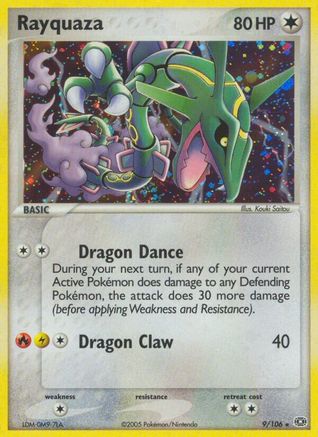 Rayquaza Emerald - Holo Rare Emerald Pokemon Single Squirtle Squad Card Shop.