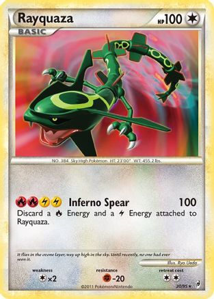 Rayquaza - Reverse Holofoil Call of Legends - Holo Rare Call of Legends Pokemon Single Squirtle Squad Card Shop.