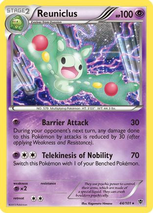 Reuniclus Plasma Blast - Rare Plasma Blast Pokemon Single Squirtle Squad Card Shop.