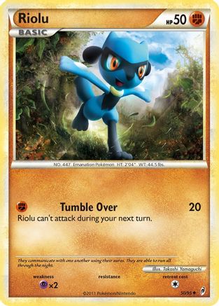 Riolu 050 - Reverse Holofoil Call of Legends - Uncommon Call of Legends Pokemon Single Squirtle Squad Card Shop.