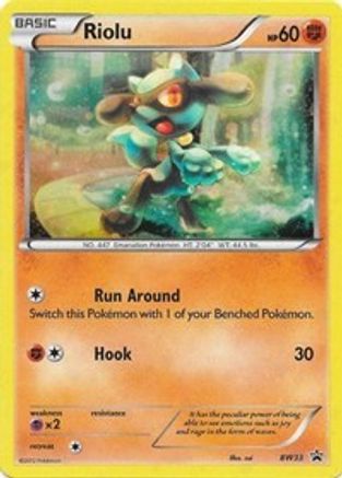 Riolu - BW33 (Cosmos Holo) - Holofoil Black and White Promos - Promo Black and White Promos Pokemon Single Squirtle Squad Card Shop.