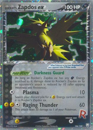 Rocket's Zapdos ex 106 Team Rocket Returns - Ultra Rare Team Rocket Returns Pokemon Single Squirtle Squad Card Shop.
