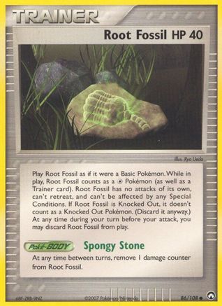 Root Fossil 86/108 – EX Power Keepers – Common