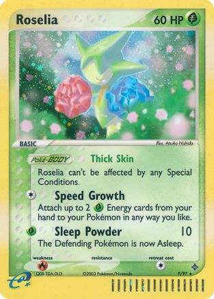 Roselia 009 - Reverse Holofoil Dragon - Holo Rare Dragon Pokemon Single Squirtle Squad Card Shop.