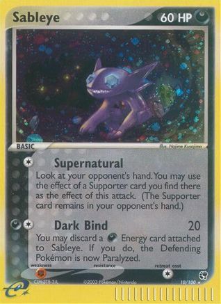 Sableye - Reverse Holofoil Sandstorm - Holo Rare Sandstorm Pokemon Single Squirtle Squad Card Shop.