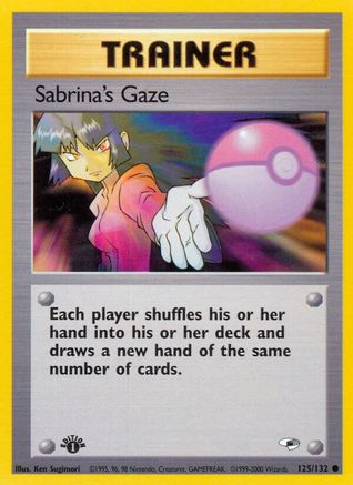 Sabrina's Gaze 125 - 1st Edition Gym Heroes - Common Gym Heroes Pokemon Single Squirtle Squad Card Shop.