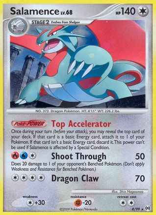 Salamence 008 - Reverse Holofoil Arceus - Holo Rare Arceus Pokemon Single Squirtle Squad Card Shop.