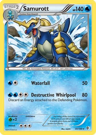 Samurott - Holofoil Boundaries Crossed - Holo Rare Boundaries Crossed Pokemon Single Squirtle Squad Card Shop.