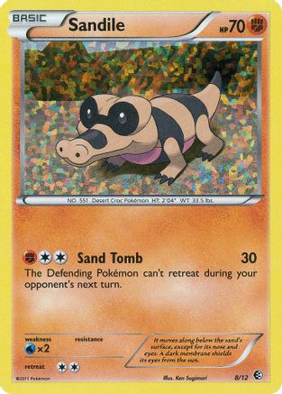 Sandile - 8/12/12 - Holofoil McDonalds Promos 2011 - Promo McDonald's Promos 2011 Pokemon Single Squirtle Squad Card Shop.