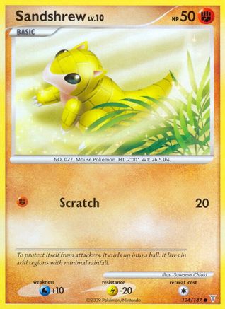 Sandshrew 124 - Reverse Holofoil Supreme Victors - Common Supreme Victors Pokemon Single Squirtle Squad Card Shop.