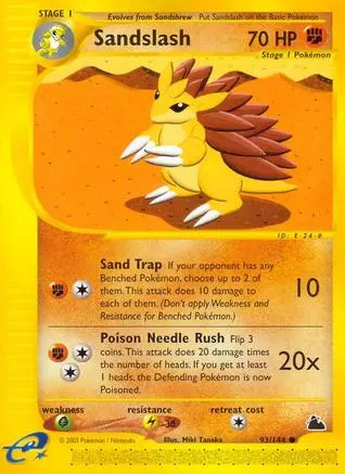 Sandslash Skyridge - Common Skyridge Pokemon Single Squirtle Squad Card Shop.