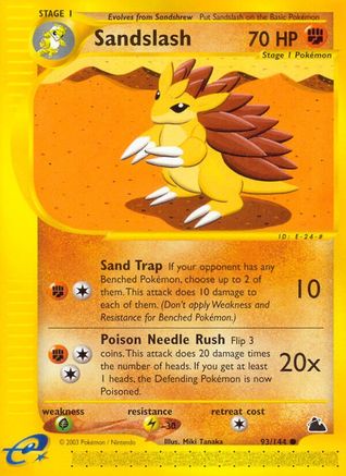 Sandslash Skyridge - Common Skyridge Pokemon Single Squirtle Squad Card Shop.