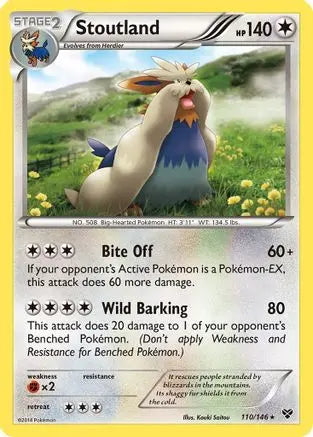 Stoutland XY Base Set - Rare