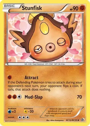 Stunfisk RC12 - Holofoil Legendary Treasures Radiant Collection - Uncommon