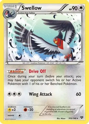 Swellow XY Base Set - Rare