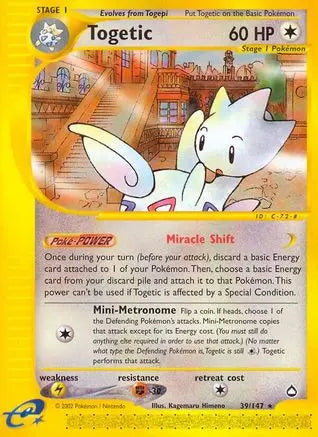 Togetic - Reverse Holofoil Aquapolis - Rare