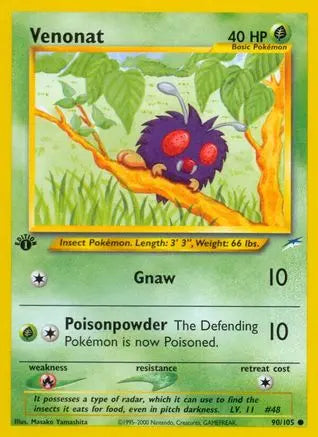 Venonat 090 - 1st Edition Neo Destiny - Common