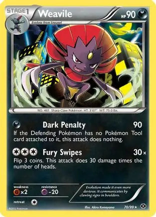 Weavile - Reverse Holofoil Next Destinies - Rare