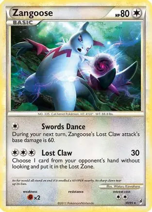 Zangoose Call of Legends - Rare