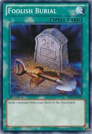 Foolish Burial (SDLI-EN029) - Structure Deck: Realm of Light 1st Edition Structure Deck: Realm of Light Yugioh Single Squirtle Squad Card Shop.