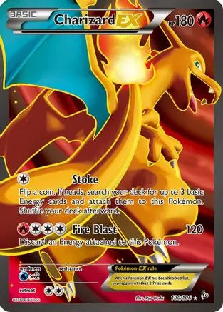 Charizard EX (100 Full Art) (100 Full Art) 100 - Holofoil XY Flashfire - Ultra Rare XY - Flashfire Pokemon Single Squirtle Squad Card Shop.