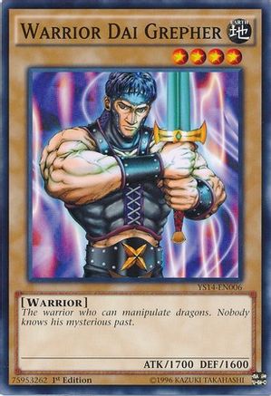 Warrior Dai Grepher (YS14-EN006) - Super Starter: Space-Time Showdown 1st Edition Super Starter: Space-Time Showdown Yugioh Single Squirtle Squad Card Shop.