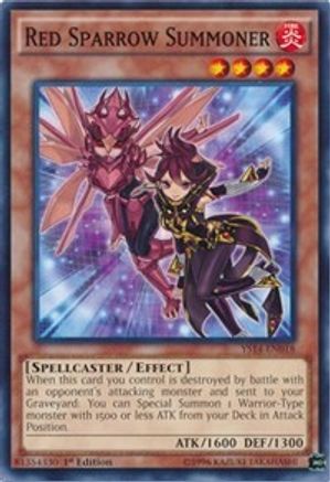 Red Sparrow Summoner (YS14-EN018) - Super Starter: Space-Time Showdown 1st Edition Super Starter: Space-Time Showdown Yugioh Single Squirtle Squad Card Shop.