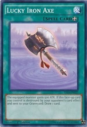 Lucky Iron Axe (YS14-EN027) - Super Starter: Space-Time Showdown 1st Edition Super Starter: Space-Time Showdown Yugioh Single Squirtle Squad Card Shop.