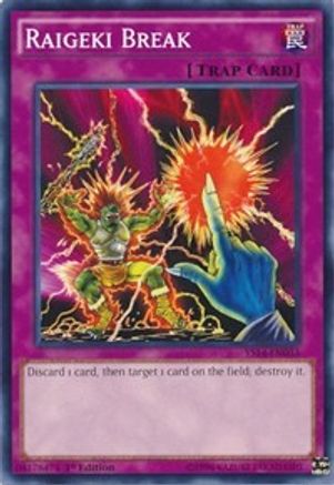 Raigeki Break (YS14-EN033) - Super Starter: Space-Time Showdown 1st Edition Super Starter: Space-Time Showdown Yugioh Single Squirtle Squad Card Shop.