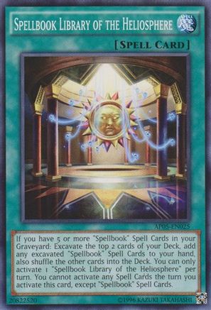 Spellbook Library of the Heliosphere (AP05-EN025) - Astral Pack 5 Unlimited Astral Pack 5 Yugioh Single Squirtle Squad Card Shop.