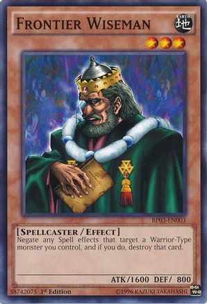 Frontier Wiseman (BP03-EN003) - Battle Pack 3: Monster League 1st Edition Battle Pack 3: Monster League Yugioh Single Squirtle Squad Card Shop.