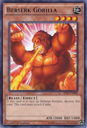 Berserk Gorilla (BP03-EN008) - Battle Pack 3: Monster League 1st Edition Battle Pack 3: Monster League Yugioh Single Squirtle Squad Card Shop.