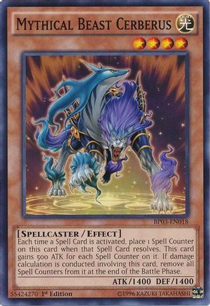 Mythical Beast Cerberus (BP03-EN018) - Battle Pack 3: Monster League 1st Edition Battle Pack 3: Monster League Yugioh Single Squirtle Squad Card Shop.