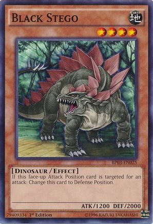 Black Stego (BP03-EN025) - Battle Pack 3: Monster League 1st Edition Battle Pack 3: Monster League Yugioh Single Squirtle Squad Card Shop.